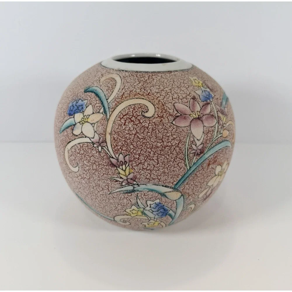 Chinese‎ stone finish family rose porcelain vase